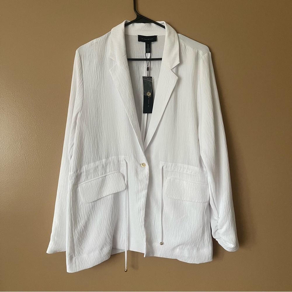 Halston Heritage Classic White Blazer